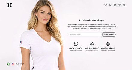 Jerset US Landing page