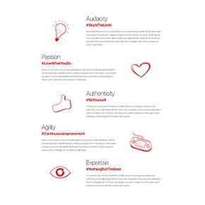 Talent&Values website
